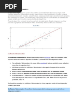 Simple Linear Regression: Coefficient of Determination