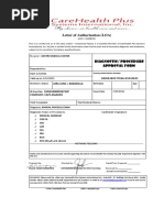 Letter of Authorization (LOA) : DIAGNOSTIC/ Procedure Approval Form