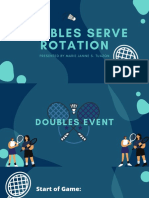 Doubles Serve Rotation: Presented by Marie Janine S. Tuazon