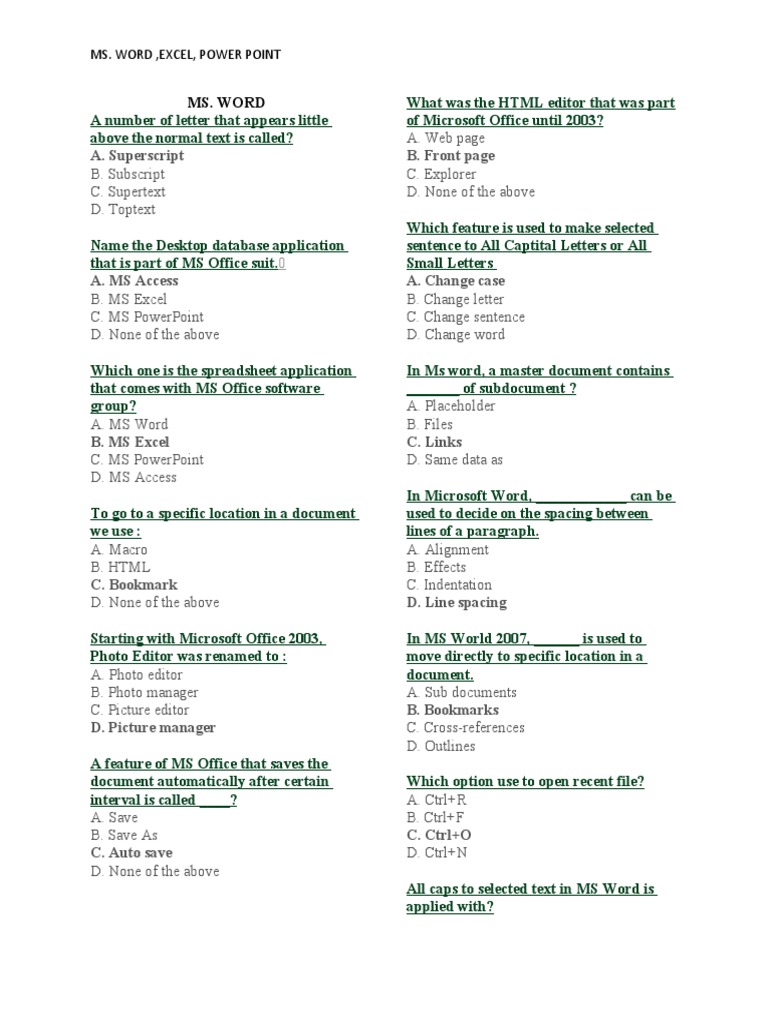 MS Word, Excel, PowerPoint Guide | PDF | Microsoft Excel | Spreadsheet