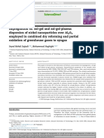 7 цитирований Impregnation vs. sol-gel and sol-gel-plasma dispersion of nickel nanoparticles over Al2O3 employed in combined dry reforming and partial oxidation of greenhouse gases to syngas