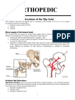Orthopedic: Dislocations of The Hip Joint