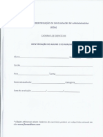 EIDA-Escala para A Identificação de Dificuldades de Aprendizagem - Caderno de Exercícios