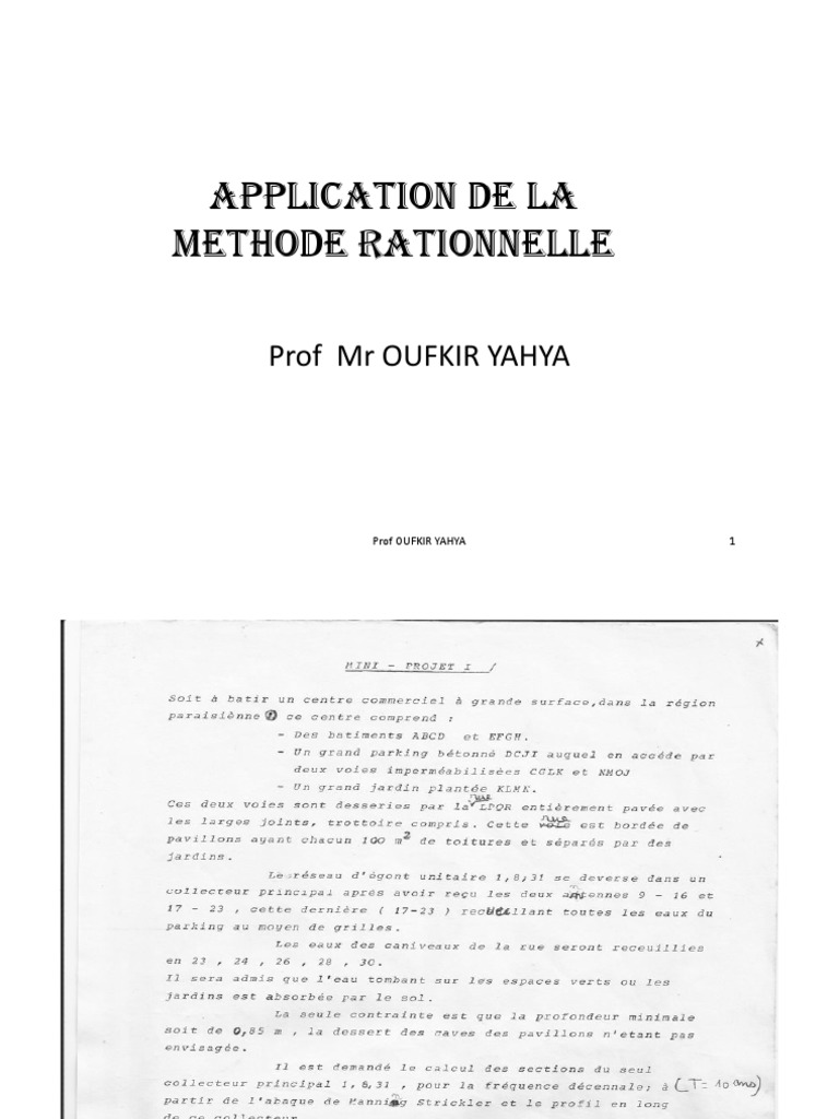 Application de La Methode Rationnelle-1 | PDF | Sciences et ...