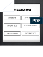 Peace Action Wall: No To Stereotype Acceptance