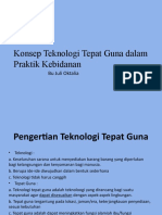 Konsep Teknologi Tepat Guna Dalam Praktik Kebidanan