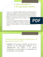 Convenio 98 Sobre El Derecho de Sindicación