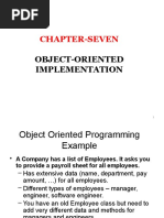 Chapter-Seven: Object-Oriented Implementation