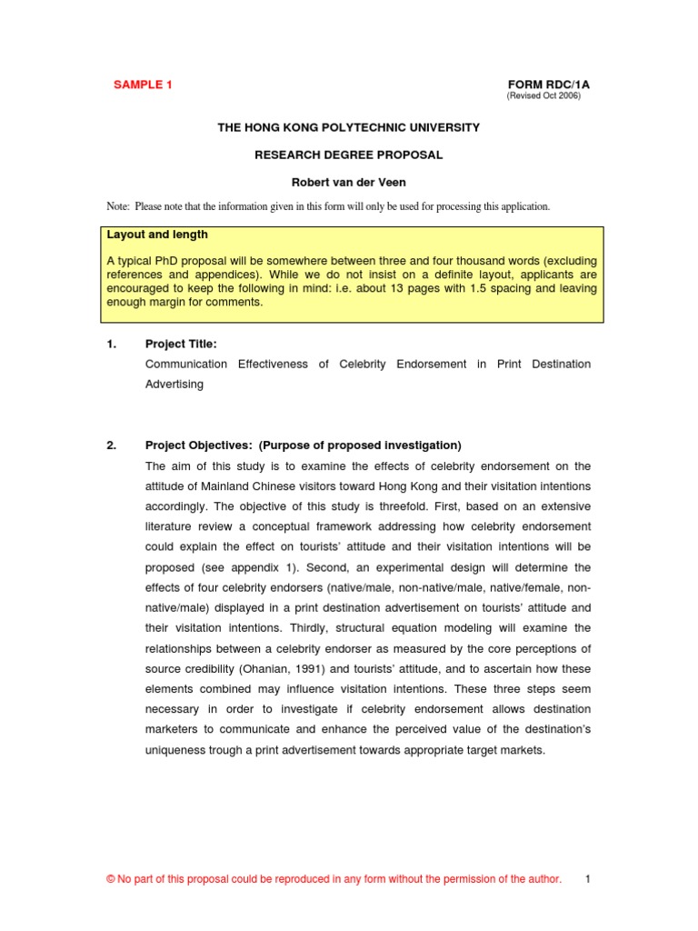 Proposal Sample 1 | PDF | Credibility | Attitude (Psychology)