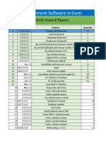 Stock Managment Software in Excel