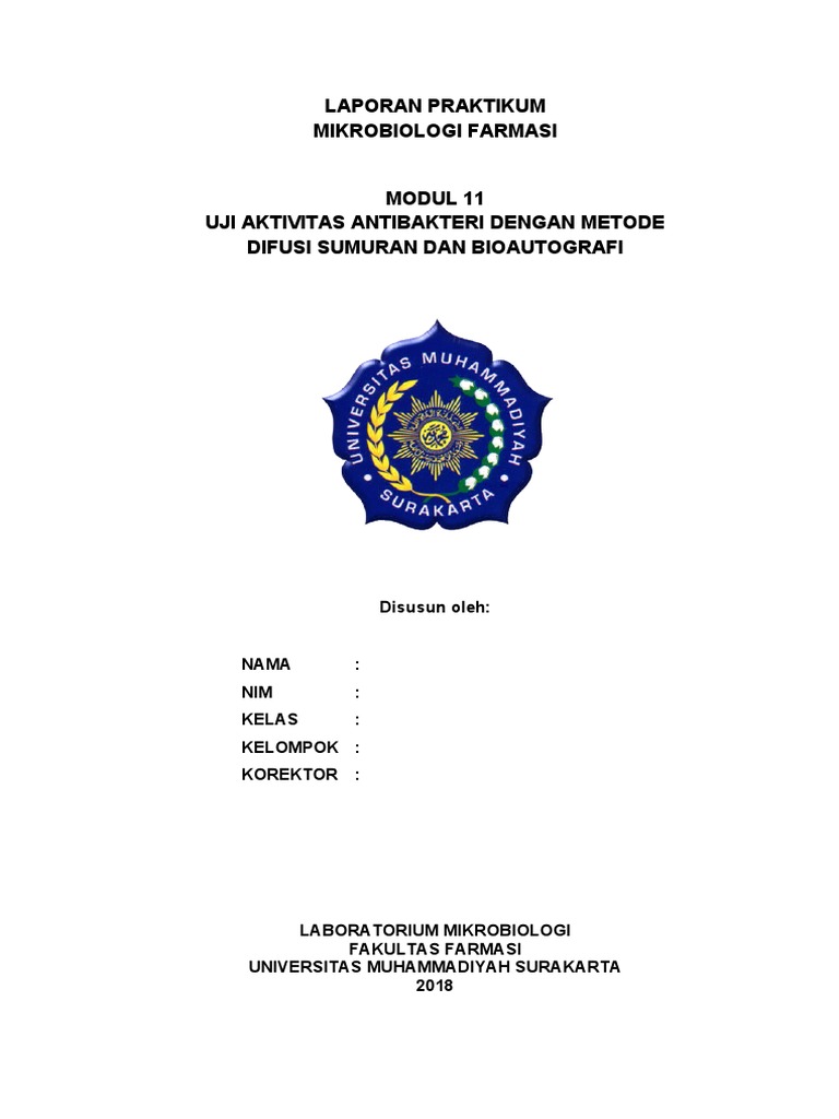 Uji Antibakteri Metode Difusi Sumuran | PDF | Sains & Matematika
