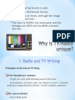 Radio Scriptwriting and Broadcasting