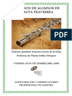 Audicion de Alumnos de Flauta Travesera 18 Dic. 2020