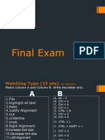 Final Exam in ICT