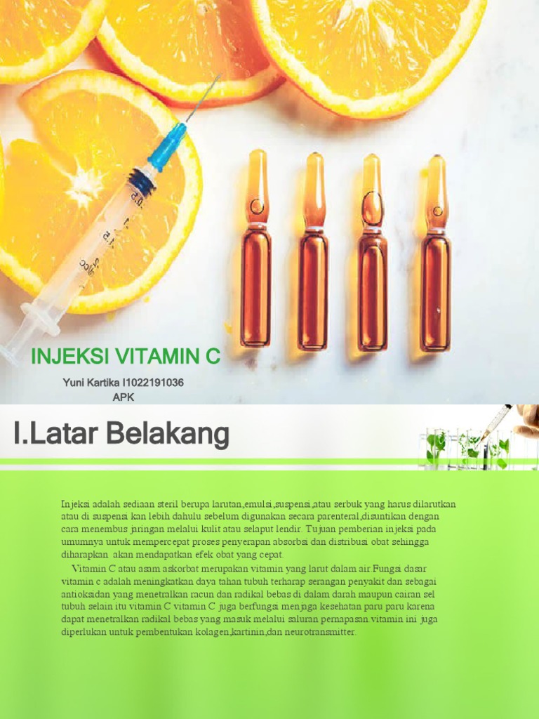 Injeksi Vitamin C | PDF