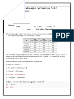 Educação Adventista ABC - Matemática