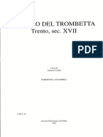 Il Libro Del Trombetta Trento Sec Xvii