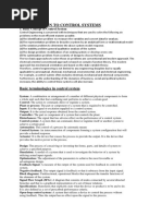 Control Systems Notes DEE M2 June