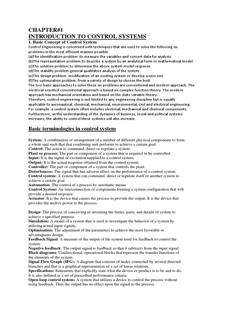 Control Systems: A Beginner's Guide | PDF | Control Theory | Electrical ...