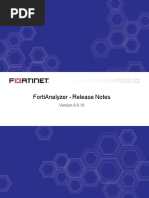 Fortianalyzer v6.0.10 Release Notes