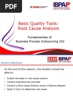 Basic Quality Tools: Root Cause Analysis: Fundamentals of Business Process Outsourcing 102