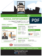 Jeep Fest Musical Entertainment Schedule
