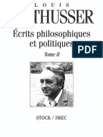 Althusser - Écrits Philosophiques Et Politiques, Bd. II