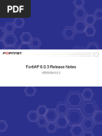 Fortiap v6.0.3 Release Notes