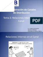 Administración de Canales de Distribución: Relaciones Internas