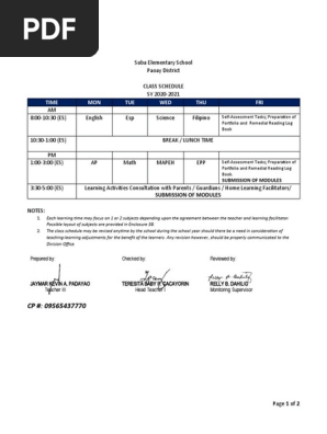 class-schedule