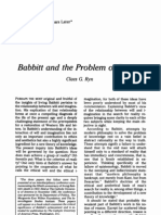 Babbitt and The Problem of Reality