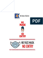 No Mask No Entry