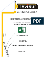 Validacion de Datos - Excel