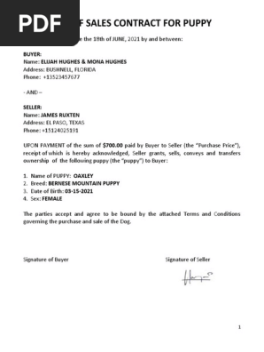 Billofsale Contract