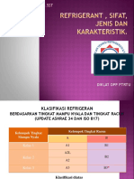 Refrigerant Karakteistik (Komp. PTRTU)