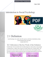 Introduction To Social Psychology: Unit-X