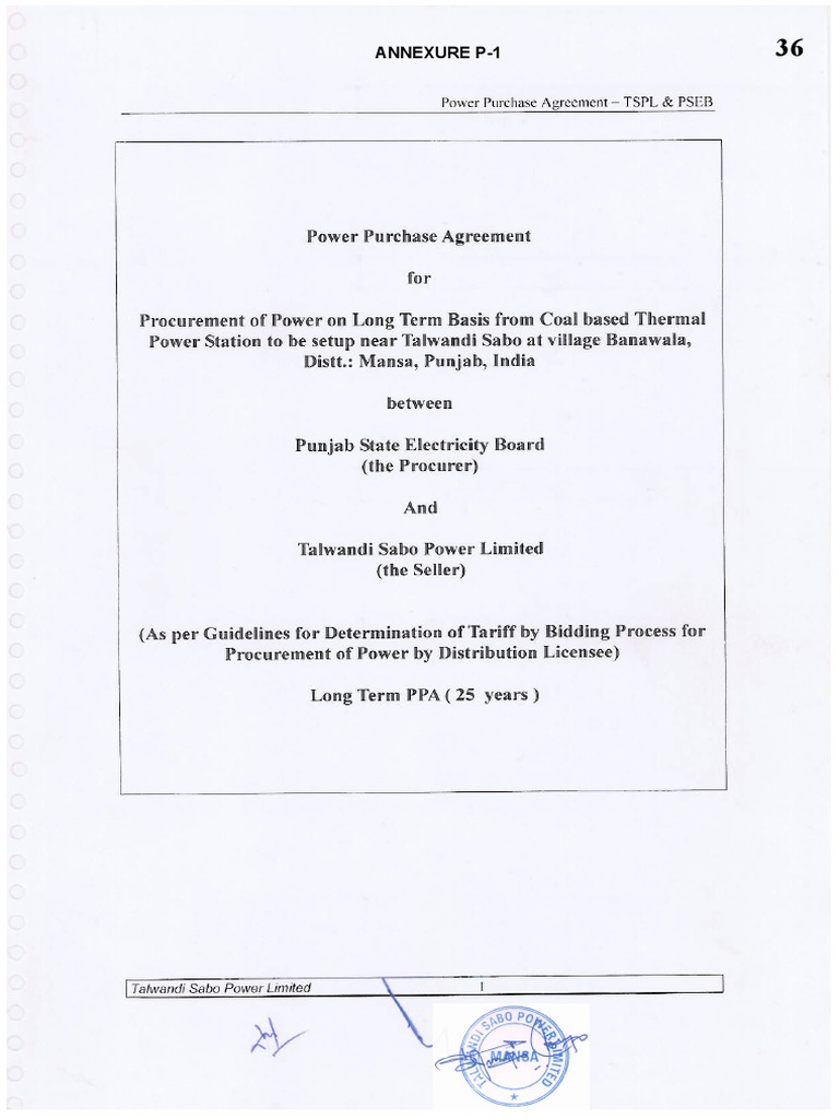 TSPL Tariff Revision and O&M Costs | PDF | Invoice | Economies