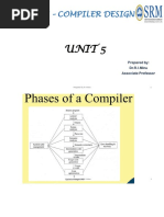 15Cs314J - Compiler Design: Unit 5