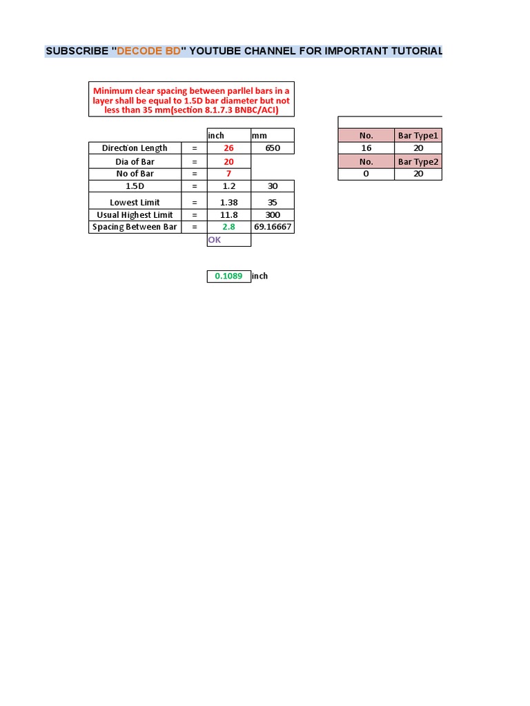 Column Rebar Calculation PDF Building Engineering Concrete