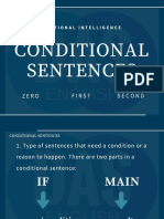 Conditional Sentences: Second Zero First