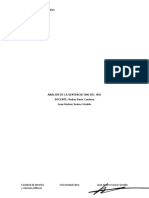 Analisis de La Sentencia T406 de 1992-Juan Andres Suárez