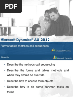 Microsoft Dynamics AX 2012: Forms/tables Methods Call Sequences