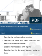 Microsoft Dynamics AX 2012: Forms/tables Methods Call Sequences