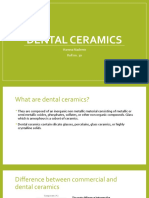 Dental Ceramics: Hamna Nadeem Roll No. 30