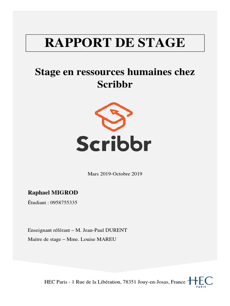 Page de Garde RH | PDF