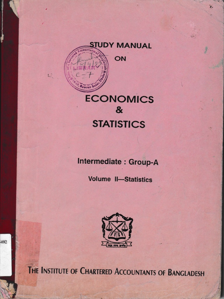 Study Manual Mizan Sir - Economics & Statistics | PDF | Statistics 