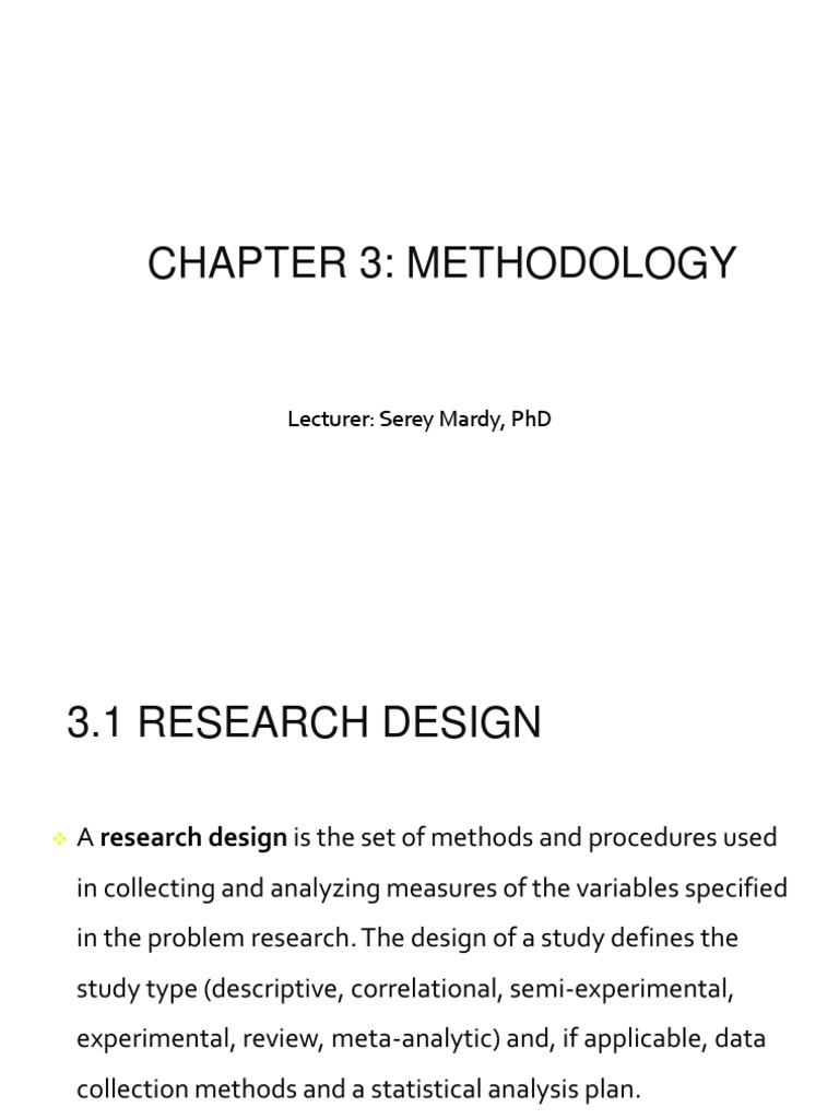 Chapter 3 Methodology Pdf | (PDF) Chapter 3 Research Design and ...