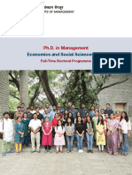 Economics and Social Sciences Area: Ph.D. in Management