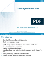 Datastage Administration: Ibm Infosphere Datastage V11.5