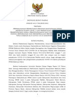 PERPANJANGAN Instruksi Bupati Nomor 1672 Tahun 2021 TTG Pembatasan Kegiatan Masyarakat